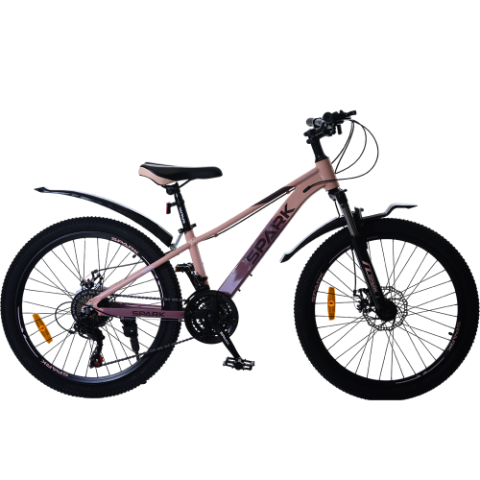 Велосипед SPARK AIRCORE (колеса - 24", алюмінієва рама - 12") персиковий із рожевим