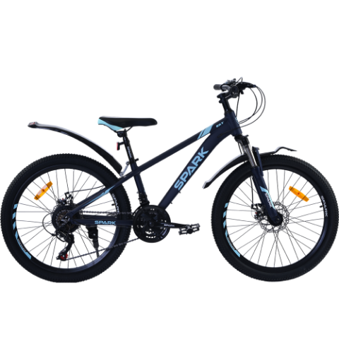 Велосипед SPARK SKY (колеса - 24", алюмінієва рама - 12") темно-синій Велосипед SPARK SKY (колеса - 24", алюмінієва рама - 12") темно-синій