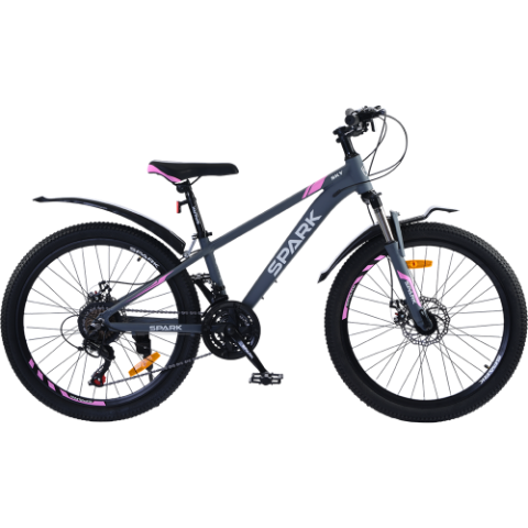 Велосипед SPARK SKY (колеса - 24", алюмінієва рама - 12") графітовий