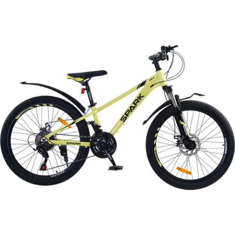 Велосипед SPARK SKY (колеса - 24", алюмінієва рама - 11") пастельно-жовтий Велосипед SPARK SKY (колеса - 24", алюмінієва рама - 11") пастельно-жовтий