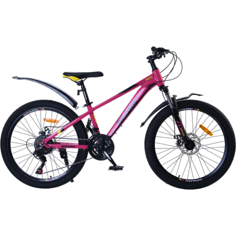Велосипед SPARK NEO (колеса - 24", алюмінієва рама - 12") рожевий Велосипед SPARK NEO (колеса - 24", алюмінієва рама - 12") рожевий