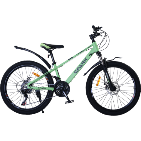 Велосипед SPARK AERO (колеса - 24", алюмінієва рама - 12") салатовий Велосипед SPARK AERO (колеса - 24", алюмінієва рама - 12") салатовий