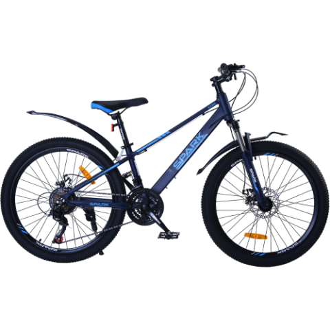 Велосипед SPARK AERO (колеса - 24", алюмінієва рама - 12") темно-синій Велосипед SPARK AERO (колеса - 24", алюмінієва рама - 12") темно-синій