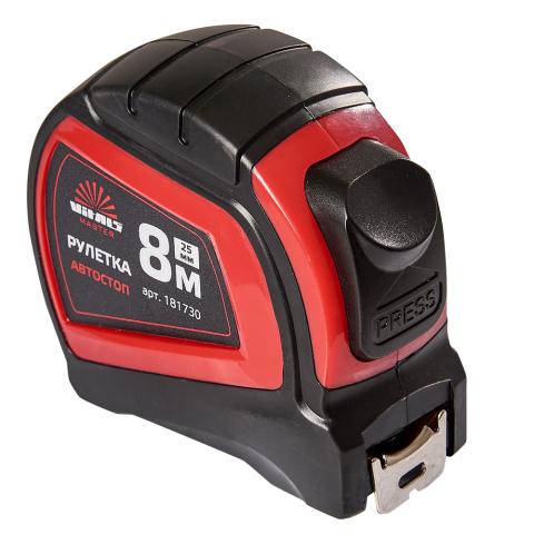 Рулетка 8 м × 25 мм автостоп Vitals Master Рулетка 8 м × 25 мм автостоп Vitals Master