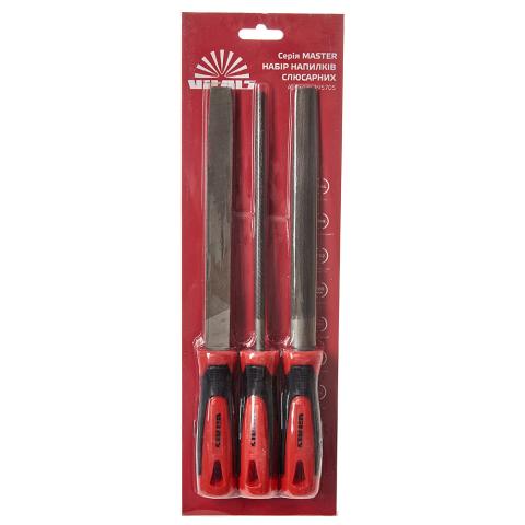 Набір напилків слюсарних 200 мм, 3 од. Vitals Master Набір напилків слюсарних 200 мм, 3 од. Vitals Master