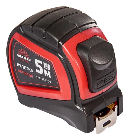Рулетка 5 м × 25 мм автостоп Vitals Master Рулетка 5 м × 25 мм автостоп Vitals Master