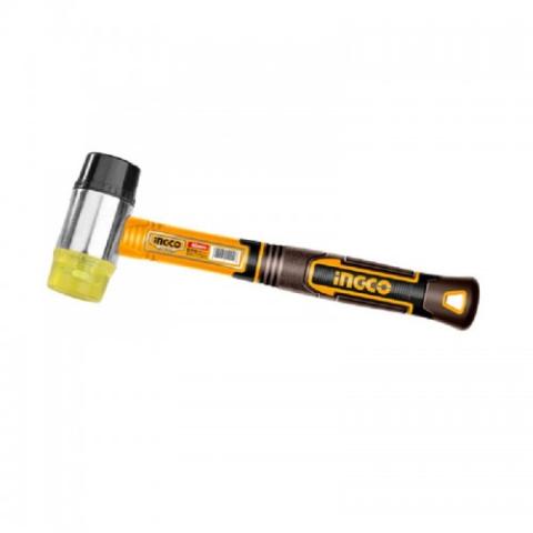 Молоток рихтувальний пластик/гума Диаметр бойка: 40 мм INGCO