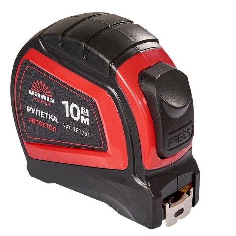 Рулетка 10 м × 25 мм автостоп Vitals Master Рулетка 10 м × 25 мм автостоп Vitals Master