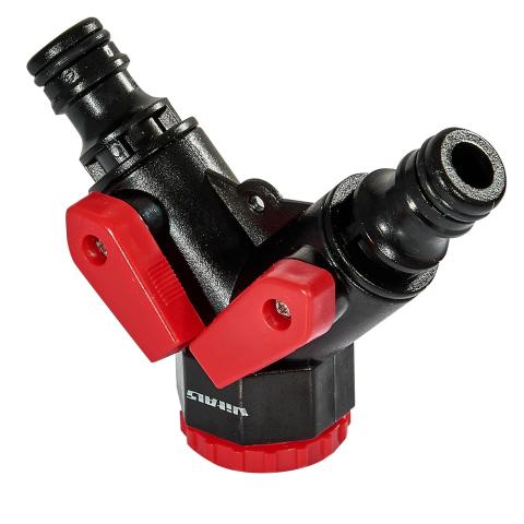 Розподільник 2-канальний з регулюванням кожного каналу 1/2" з внутрішнім різьбленням на вході 3/4" та 1" Vitals Розподільник 2-канальний з регулюванням кожного каналу 1/2" з внутрішнім різьбленням на вході 3/4" та 1" Vitals