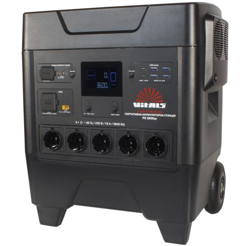 Портативна акумуляторна станція Vitals Professional PS 3600qc Портативна акумуляторна станція Vitals Professional PS 3600qc