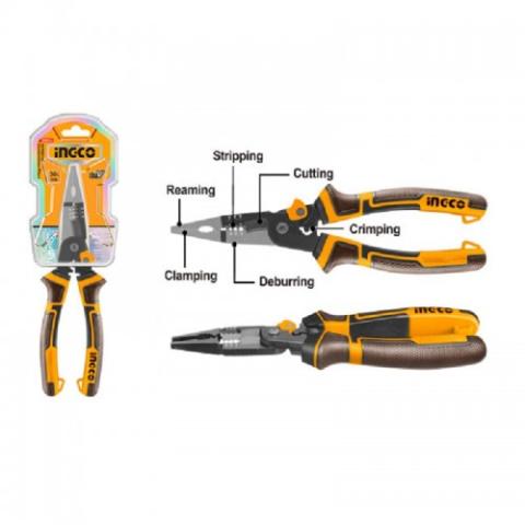 Багатофункціональні довгогубці INGCO INDUSTRIAL 6 в 1 "Profi" 200 мм Багатофункціональні довгогубці INGCO INDUSTRIAL 6 в 1 "Profi" 200 мм