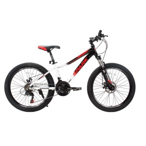 Велосипед SPARK MONTERO JR. (колеса - 24", алюмінієва рама - 13") білий з чорним