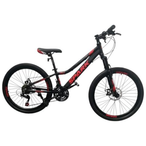 Велосипед SPARK TILL (колеса - 24", алюмінієва рама - 11") чорний з червоним