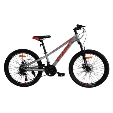 Велосипед SPARK RIDE (колеса - 24", сталева рама - 11") сірий Велосипед SPARK RIDE (колеса - 24", сталева рама - 11") сірий