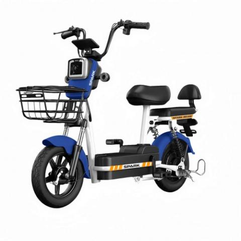Велосипед з електромотором SPARK BEAM 14" 48V/400W/12Ah Темно-синій Велосипед з електромотором SPARK BEAM 14" 48V/400W/12Ah Темно-синій