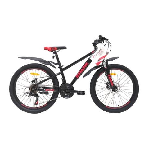 Велосипед SPARK JOY (колеса - 24", сталева рама - 12") чорний з червоним Велосипед SPARK JOY (колеса - 24", сталева рама - 12") чорний з червоним