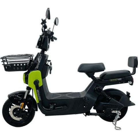 Велосипед з електромотором SPARK TOUR PRO 14" 60V/1000W/20Ah чорний із зеленим Велосипед з електромотором SPARK TOUR PRO 14" 60V/1000W/20Ah чорний із зеленим