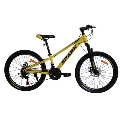 Велосипед SPARK RIDE (колеса - 24", сталева рама - 11") жовтий Велосипед SPARK RIDE (колеса - 24", сталева рама - 11") жовтий