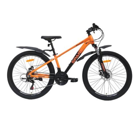 Велосипед SPARK PLEASURE (колеса - 26", алюмінієва рама - 13") помаранчевий з чорним