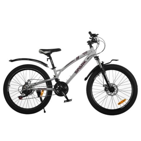 Велосипед SPARK SURF (колеса - 24", сталева рама - 11") сірий Велосипед SPARK SURF (колеса - 24", сталева рама - 11") сірий