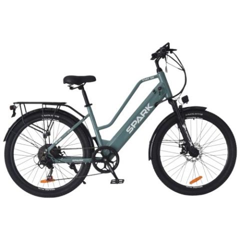 Велосипед з електромотором SPARK E-CITY EASY GO 17" 48V/500W/12,5Ah сіро-оливковий Велосипед з електромотором SPARK E-CITY EASY GO 17" 48V/500W/12,5Ah сіро-оливковий