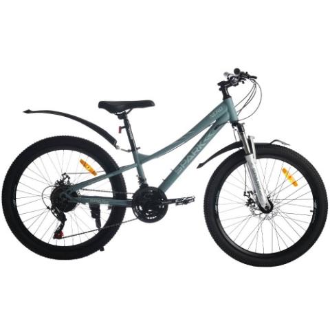 Велосипед SPARK NERO (колеса - 24", сталева рама - 11") темно-бірюзовий