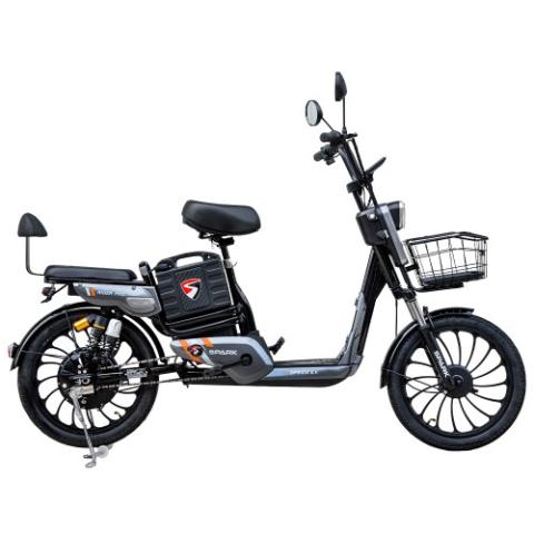 Велосипед з електромотором SPARK RIDER PRO 14" 48V/650W/20Ah Сірий Велосипед з електромотором SPARK RIDER PRO 14" 48V/650W/20Ah Сірий