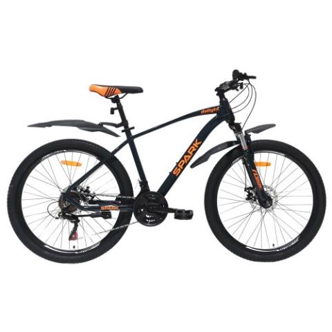 Велосипед SPARK DELIGHT (колеса - 26", алюмінієва рама - 17") чорний з помаранчевий Велосипед SPARK DELIGHT (колеса - 26", алюмінієва рама - 17") чорний з помаранчевий