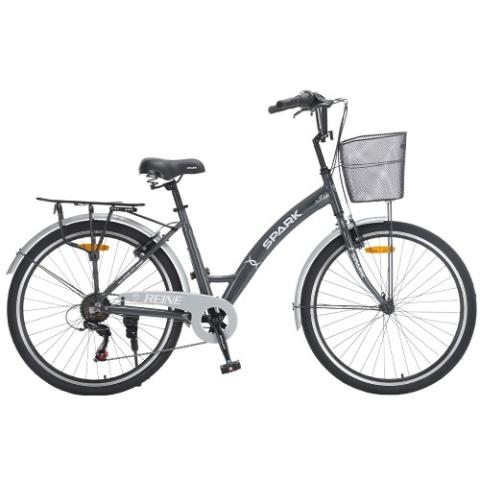 Велосипед SPARK CITY REINE (колеса - 26", алюмінієва рама - 17") графітовий