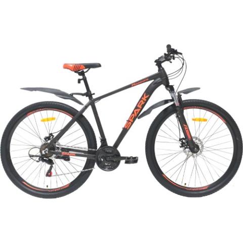 Велосипед SPARK PLEASURE (колеса - 29", алюмінієва рама - 19") чорний з помаранчевим Велосипед SPARK PLEASURE (колеса - 29", алюмінієва рама - 19") чорний з помаранчевим