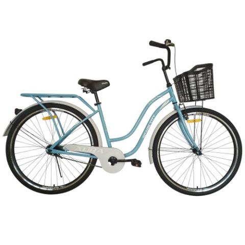 Велосипед SPARK CITY AURA (колеса - 28", сталева рама - 18") з кошиком блакитний Велосипед SPARK CITY AURA (колеса - 28", сталева рама - 18") з кошиком блакитний