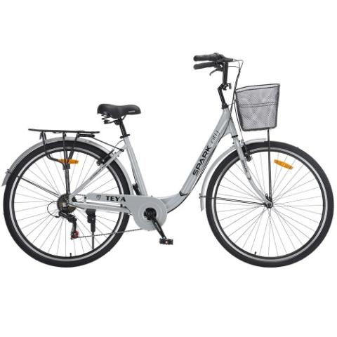 Велосипед SPARK CITY TEYA (колеса - 28", алюмінієва рама - 18") сірий Велосипед SPARK CITY TEYA (колеса - 28", алюмінієва рама - 18") сірий