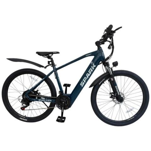 Велосипед з електромотором SPARK E-MTB GHOST 15" 48V/500W/12,8Ah темно-синій Велосипед з електромотором SPARK E-MTB GHOST 15" 48V/500W/12,8Ah темно-синій