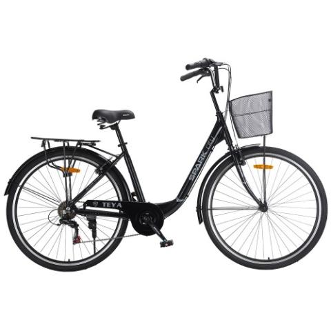 Велосипед SPARK CITY TEYA (колеса - 28", алюмінієва рама - 18") чорний Велосипед SPARK CITY TEYA (колеса - 28", алюмінієва рама - 18") чорний