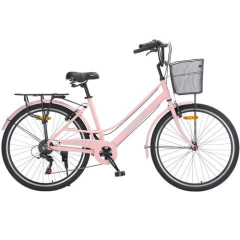 Велосипед SPARK CITY BELLE (колеса - 26", алюмінієва рама - 17") персиковий Велосипед SPARK CITY BELLE (колеса - 26", алюмінієва рама - 17") персиковий