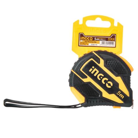 Рулетка 5 м х 19 мм автостоп INGCO Рулетка 5 м х 19 мм автостоп INGCO