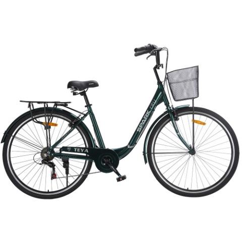 Велосипед SPARK CITY TEYA (колеса - 28", алюмінієва рама - 18") темно-зелений Велосипед SPARK CITY TEYA (колеса - 28", алюмінієва рама - 18") темно-зелений