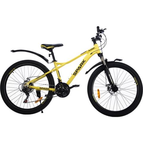 Велосипед SPARK AXION (колеса - 26", алюмінієва рама - 15") жовтий Велосипед SPARK AXION (колеса - 26", алюмінієва рама - 15") жовтий