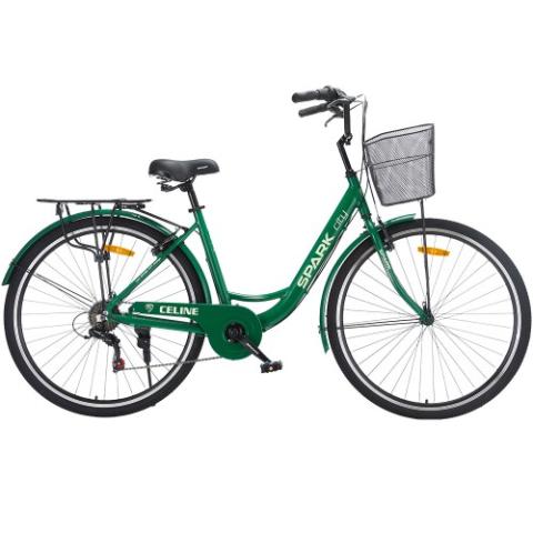Велосипед SPARK CITY CELINE (колеса - 28", алюмінієва рама - 18") зелений Велосипед SPARK CITY CELINE (колеса - 28", алюмінієва рама - 18") зелений