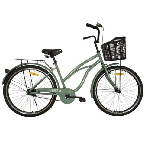 Велосипед SPARK CITY VISTA (колеса - 26", сталева рама - 17") з оливковим кошиком Велосипед SPARK CITY VISTA (колеса - 26", сталева рама - 17") з оливковим кошиком