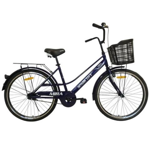 Велосипед SPARK CITY MIRA (колеса - 26", сталева рама - 17") з кошиком темно-фіолетовий Велосипед SPARK CITY MIRA (колеса - 26", сталева рама - 17") з кошиком темно-фіолетовий