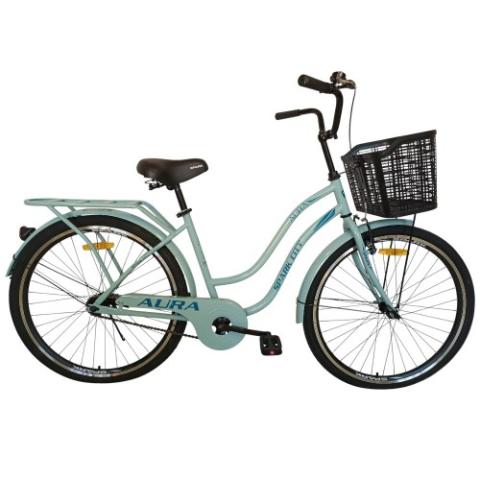 Велосипед SPARK CITY AURA (колеса - 26", сталева рама - 17") з кошиком світло-м`ятний Велосипед SPARK CITY AURA (колеса - 26", сталева рама - 17") з кошиком світло-м`ятний