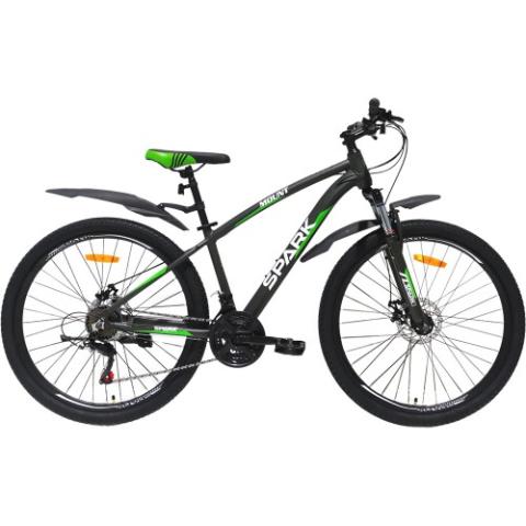 Велосипед SPARK MOUNT (колеса - 27,5", алюмінієва рама - 15") чорний з салатовим