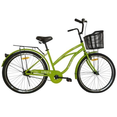 Велосипед SPARK CITY VISTA (колеса - 26", сталева рама - 17") із кошиком салатовий Велосипед SPARK CITY VISTA (колеса - 26", сталева рама - 17") із кошиком салатовий