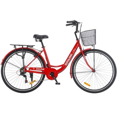 Велосипед SPARK CITY CELINE (колеса - 28", алюмінієва рама - 18") червоний Велосипед SPARK CITY CELINE (колеса - 28", алюмінієва рама - 18") червоний
