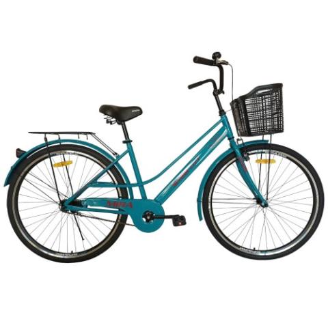 Велосипед SPARK CITY MIRA (колеса - 28", сталева рама - 18") з кошиком бірюзовий Велосипед SPARK CITY MIRA (колеса - 28", сталева рама - 18") з кошиком бірюзовий