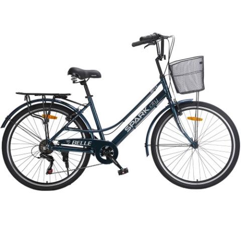 Велосипед SPARK CITY BELLE (колеса - 26", алюмінієва рама - 17") темно-синій Велосипед SPARK CITY BELLE (колеса - 26", алюмінієва рама - 17") темно-синій