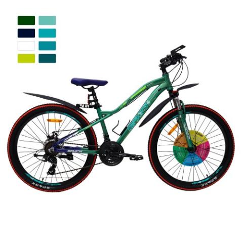 Велосипед SPARK HUNTER 14 26 мілітарі зелений (колеса - 26", алюмінієва рама - 14")