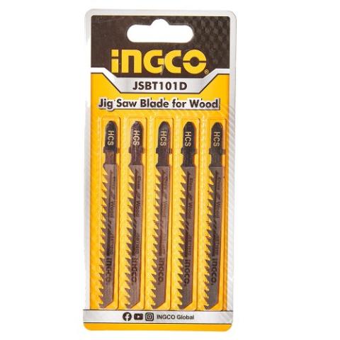 Набір пияльних полотен по деревині для лобзика 5 од. INGCO Набір пияльних полотен по деревині для лобзика 5 од. INGCO