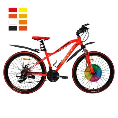 Велосипед SPARK HUNTER 16 26 неоновий червоний (колеса - 26", алюмінієва рама - 16")